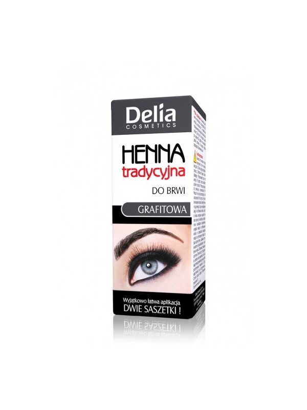 Delia henna voor wenkbrauwen grafiet klein 2 ml