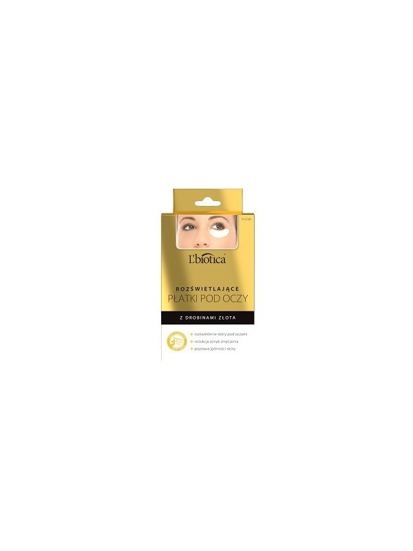 L'biotica Collagen Eye Pads Verhelderend met gouddeeltjes 3x2 stuks