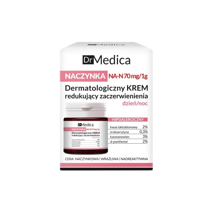 Bielenda Dr Medica Capillaries Дерматологічний крем для зменшення почервоніння день/ніч 50 мл