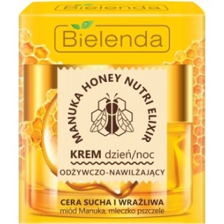 Bielenda Manuka Honey Nutri Elixir живильний і зволожуючий денний/нічний крем для обличчя 50 мл