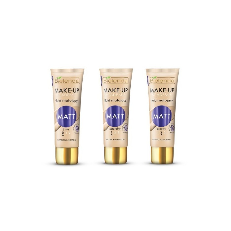 Bielenda MAKE-UP ACADEMIE Mattifying Fluid MATT - beige tint 30 g