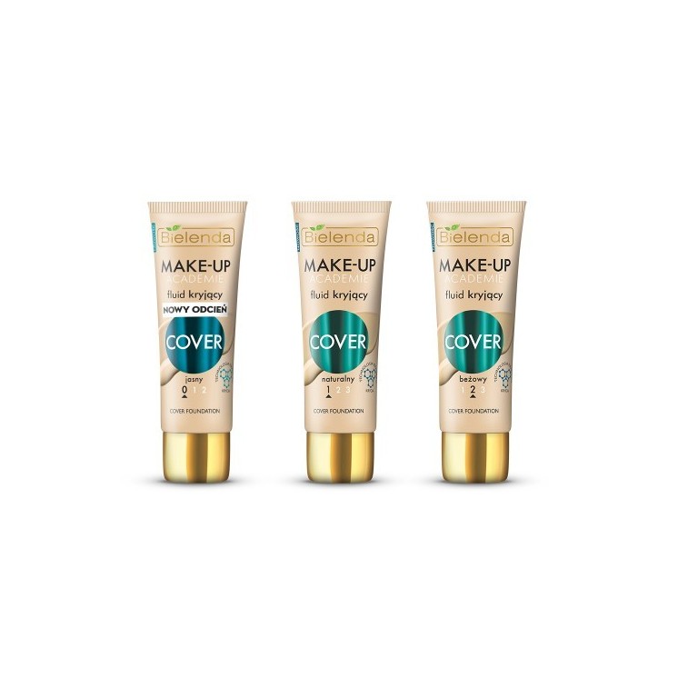 Bielenda MAKE-UP ACADEMIE Dekkende vloeistof COVER - beige tint 30 g