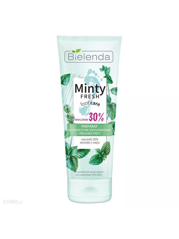 Bielenda MINTY FRESH FOOT CARE Voetcreme voor hardnekkig eelt en hielkloven met ureum 75 ml