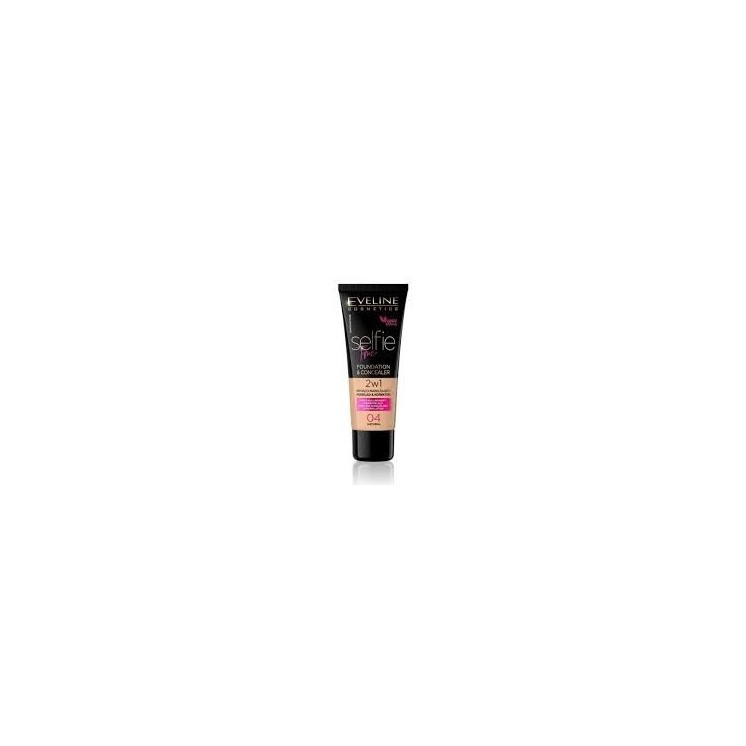 Eveline Selfie Time 2-in-1 Dekkende en Hydraterende Foundation /04/ Natural 30 ml