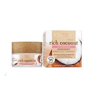 Eveline Rich Coconut Ultra -voedende kokosgezichtscrème 50 ml