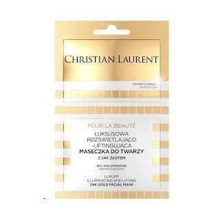 Christian Laurent Luxuriöse aufhellende und straffende Gesichtsmaske mit 24 Karat Gold, 2 x 5 ml