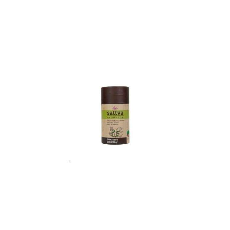 Фарба для волосся Sattva Ayurveda Natural Herbal Dark Brown 150 г