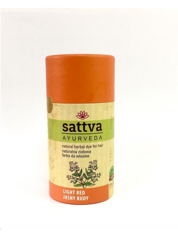 Sattva Ayurveda Natuurlijke Kruiden Haarverf Lichtrood 150 gr