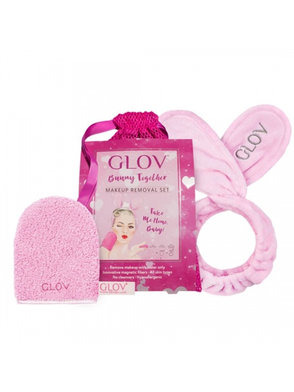 GLOV Bunny Together -set met accessoires voor het verwijderen van make-up