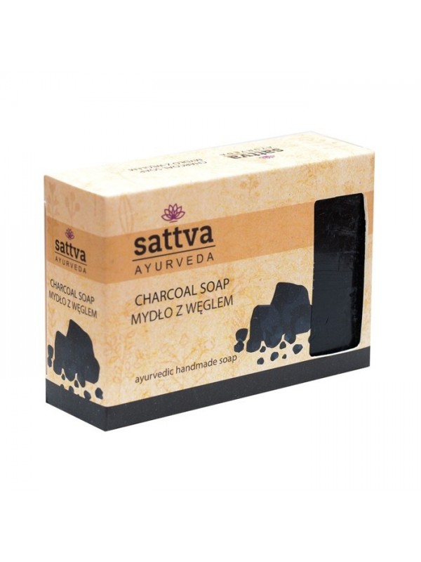 Sattva Ayurveda Lichaamszeep met Houtskool 125 g