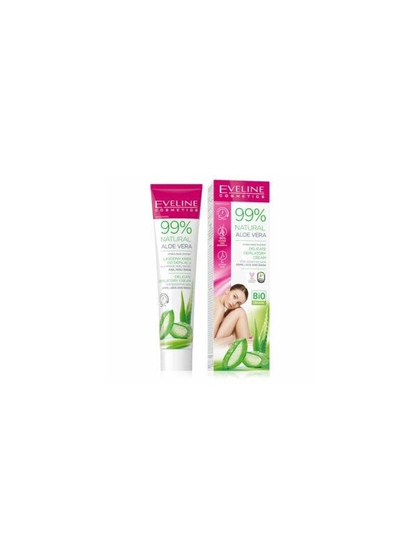 Eveline 99% Natural Aloe Vera ultra-zachte Set voor ontharing van gezicht en kin 20 ml