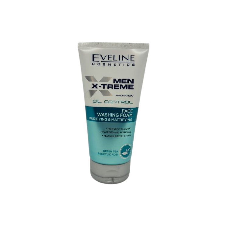 Eveline Men X-Treme Innovation ! Olie Controlerende Reinigende en Matterende Gezichtsreiniger Foam 150 ml