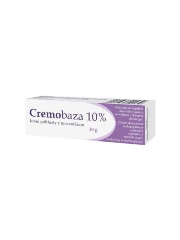 Cremobaza 10% Halfrijke crème met ureum voor de gevoelige en allergiegevoelige huid 30 g