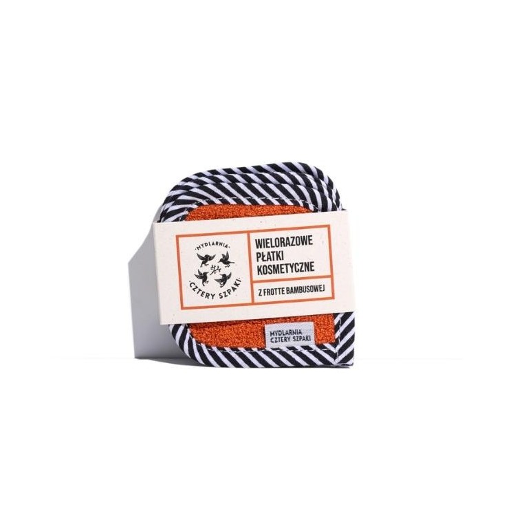 Mydlarnia Cztery Szpaki Herbruikbare bamboe badstof wattenschijfjes 5 st