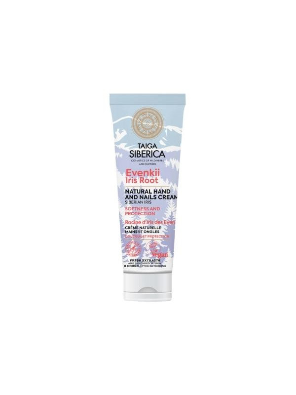 Natura Siberica Taiga Siberica veganistische beschermende hand- en nagelcrème met Iriswortel 75 ml