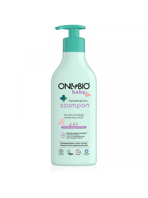 ONLYBIO Baby hypoallergene shampoo voor haar vanaf de eerste levensdag 300 ml