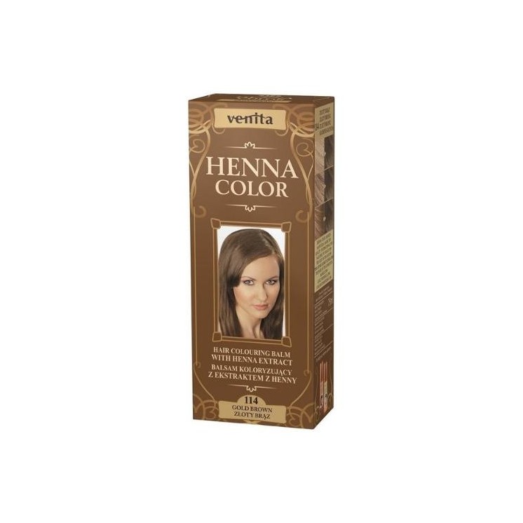 Venita Henna Color Kleurbalsem met henna-extract /114/ Goudbruin 75 ml