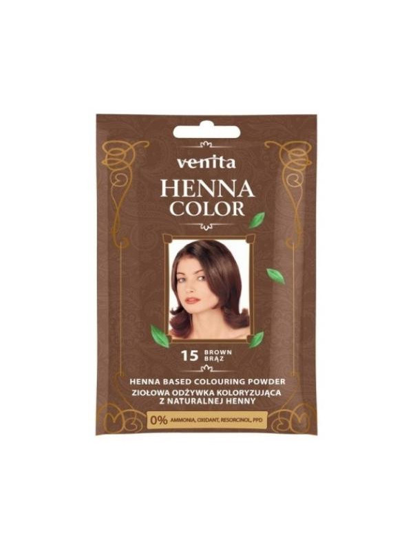 Venita Henna Color herbal Kleuring conditioner met natuurlijke henna /15/ Bruin 25 g