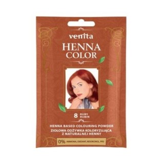 Venita Henna Color ziołowa Odżywka koloryzująca z naturalnej henny /8/ Rubin 25 g (30-04-2026)