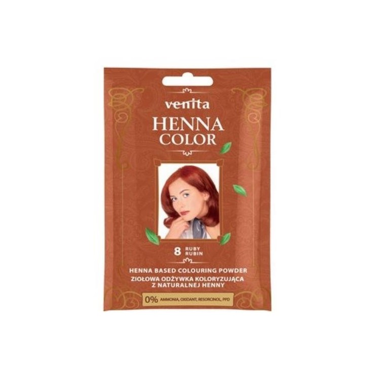Venita Henna Color kruiden Kleuring conditioner met natuurlijke henna /8/ Rubin 25 g (30-04-2026)
