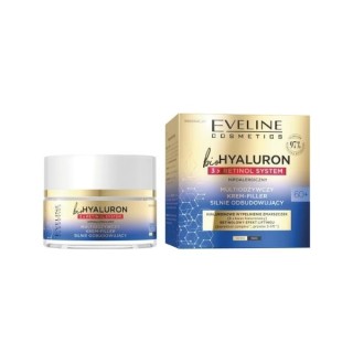 Eveline BioHyaluron 3x Retinol System 60+ Multi-Nährende Creme-Filler für intensiven Wiederaufbau 50 ml