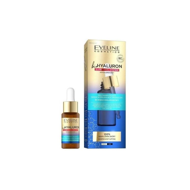 Eveline BioHyaluron 3x Retinol Systeem vullend Serum 18 ml