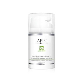 Apis Acne - Light Stop Normalisierende Anti-Akne-Gesichtscreme mit grünem Tee 50 ml