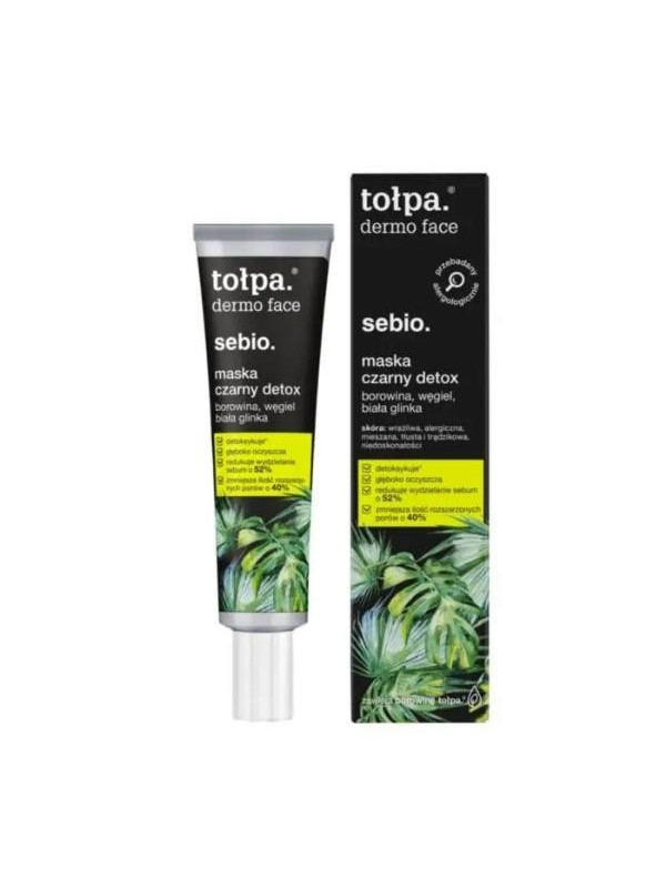 Tołpa Dermo Face Sebio. Gezichtsmasker Black Detox 40 ml