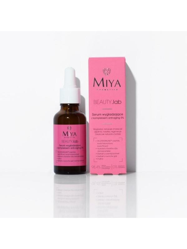 Miya Cosmetics BEAUTY .lab Gladmakend Serum met anti-aging complex 5 %