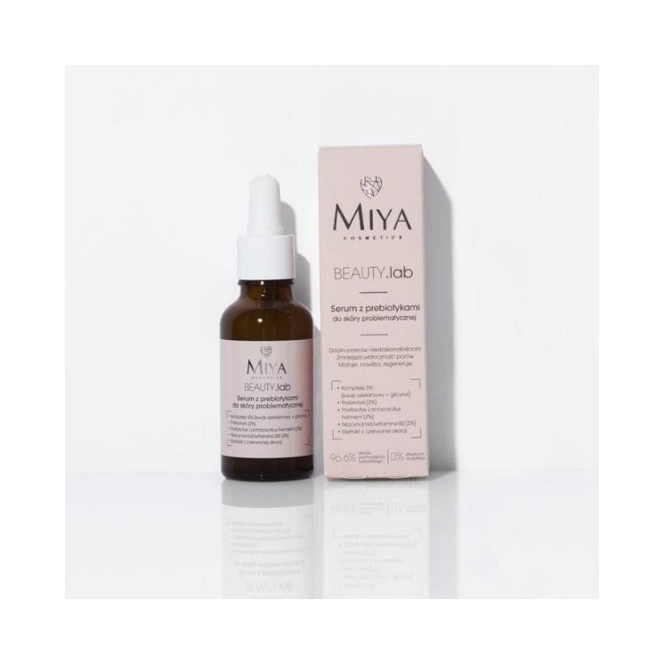 Miya Cosmetics BEAUTY .lab Serum met prebiotica voor een problematische huid