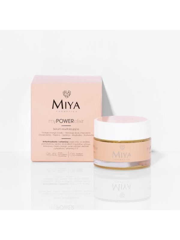 Miya Cosmetics myPOWERelixir natuurlijk revitaliserend Serum