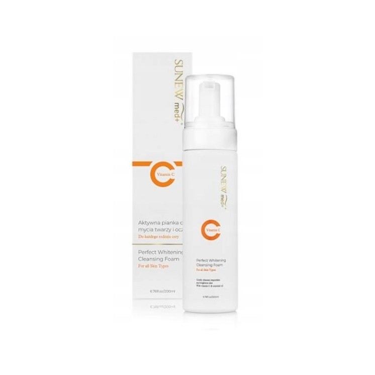 Sunew Med+ Vitamin C active Face wash foam reinigt de huid