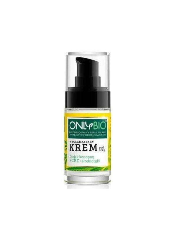 ONLYBIO Gladmakende oogcrème Hennepolie + CBD + Prebiotica