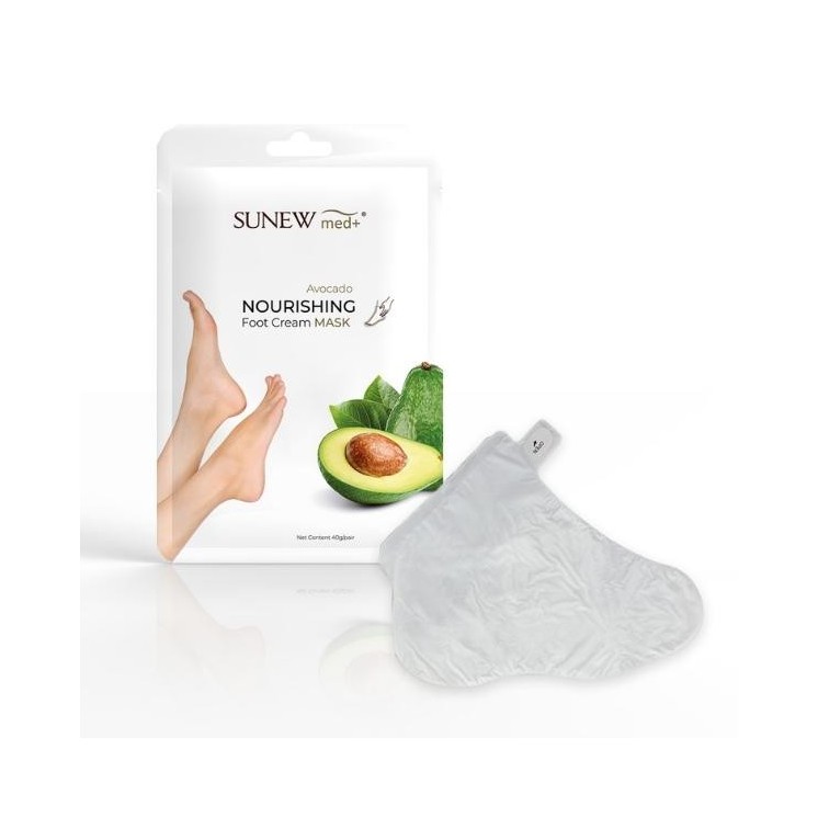 Sunew Med+ intensief hydraterend Avocado voetmasker 1 paar