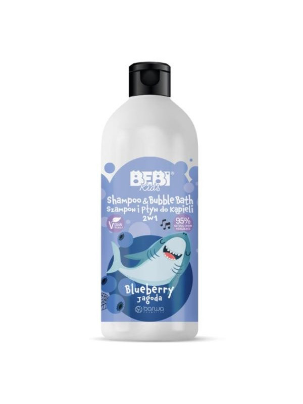 Barwa Bebi Kids Shampoo en Badschuim 2in1 Jagoda 500 ml