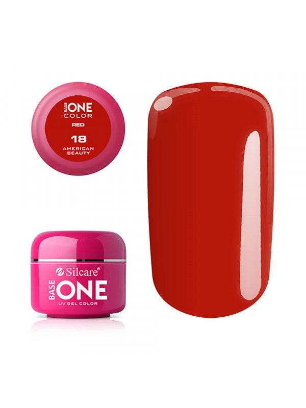 Silcare Base One Colour UV Gel /18/ Red American Beauty 5 g