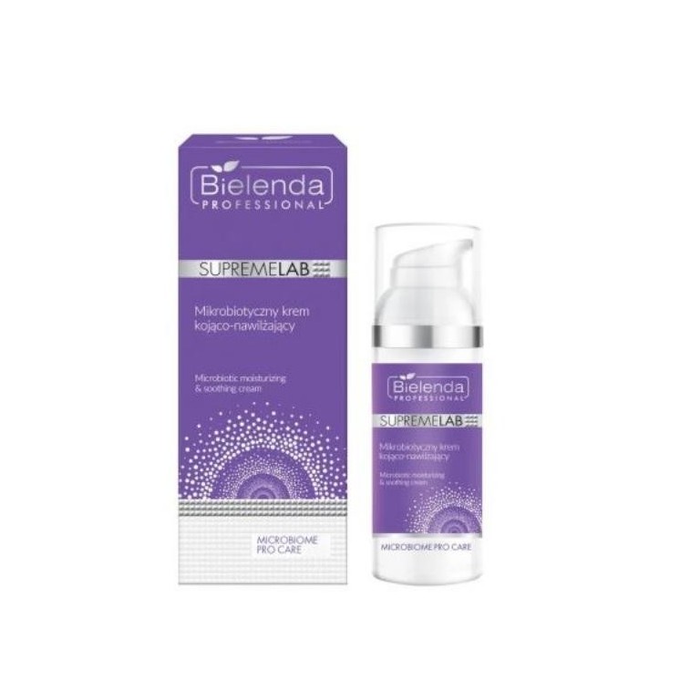 Bielenda Professional SupremeLab Microbiome Microbiotic Face Cream, заспокійливий і зволожуючий