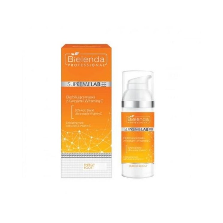 Bielenda Professional SUPREMELAB Energy Boost Gesichtsmaske mit Säuren und Vitamin C