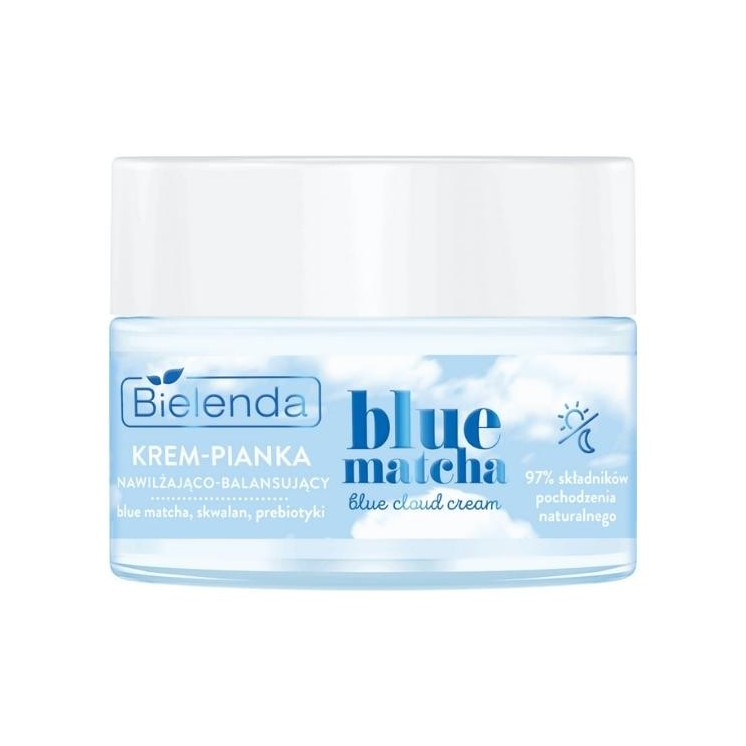 Bielenda Blue Matcha Hydraterende en balancerende creme-foam