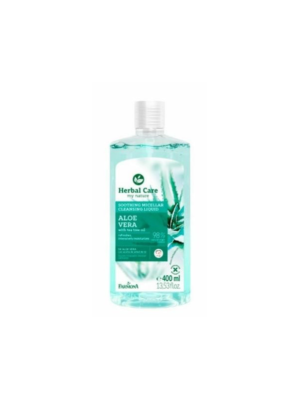 Farmona Herbal Care Aloe Vera verzachtend micellair water met Tea Tree Olie 400 ml