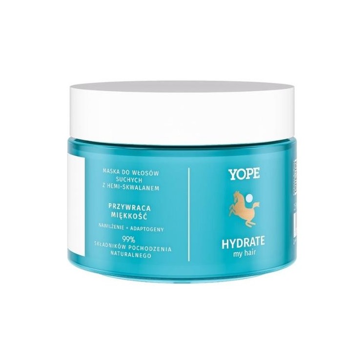 Маска для сухого волосся YOPE Hydrate My Hair Mask з геміскваланом