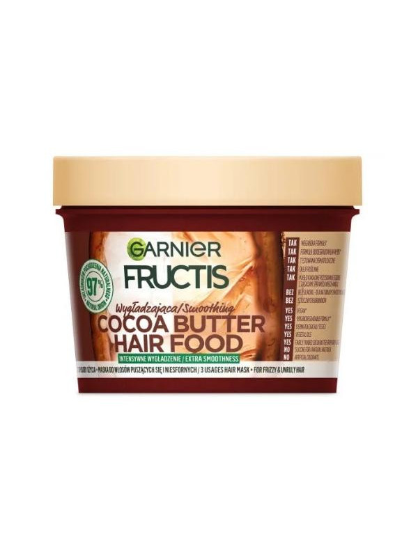 Garnier Fructis Hair Food Cocoa Butter Smoothing Mask voor krullend haar