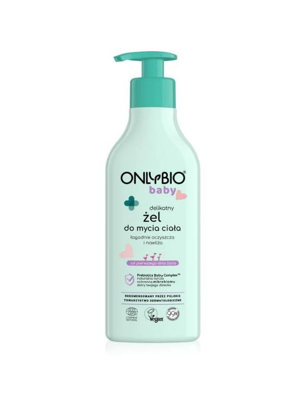 ONLYBIO Baby delicate body wash gel vanaf de eerste levensdag 300 ml