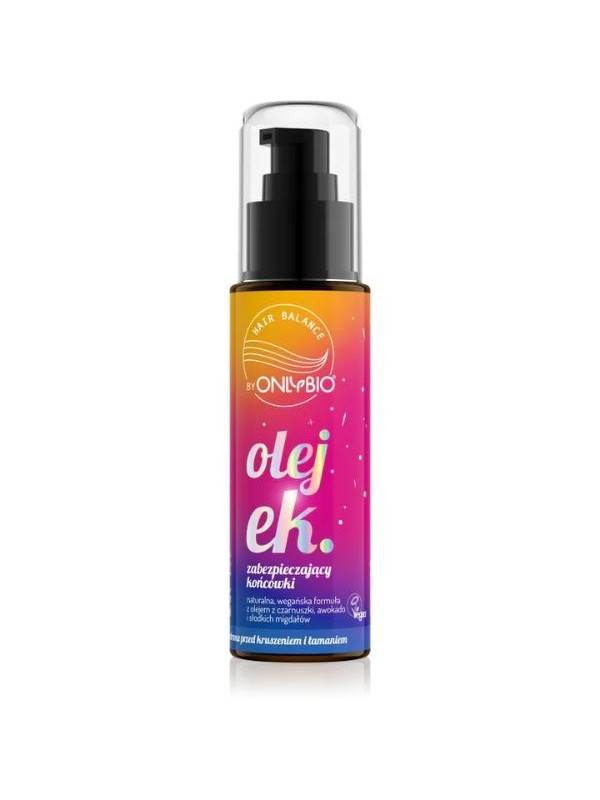 ONLYBIO Hair in Balance Oil beschermt de haarpunten