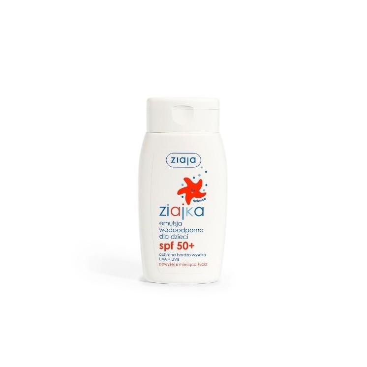 Ziaja Sun Wasserfeste Sonnencreme für Kinder mit SPF50 + UVA + UVB sehr hohem Schutz 125 ml