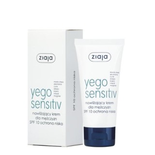 Зволожувальний крем для обличчя Ziaja Yego Sensitiv SPF10 з низьким рівнем захисту 50 мл
