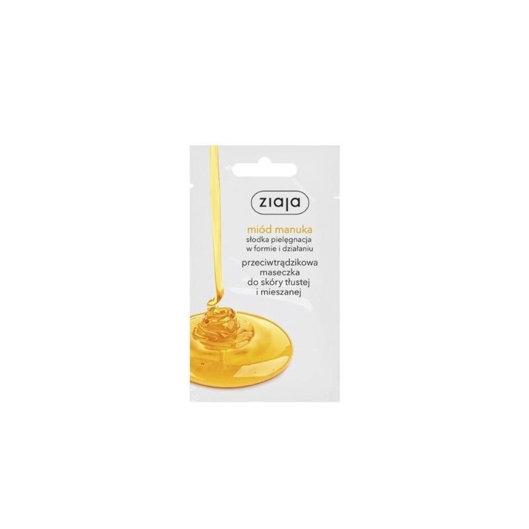 Ziaja Manuka Honing Anti-acne Gezichtsmasker voor Vette en Gecombineerde Huid 7 ml