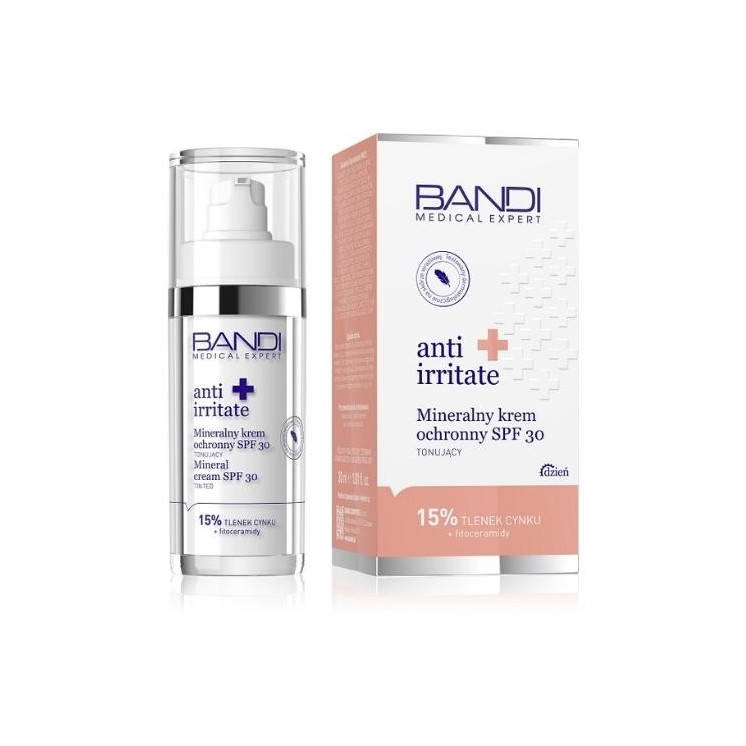 Bandi Medical Expert Anti Irritate мінеральний захисний крем для обличчя SPF30 тонуючий 50 мл