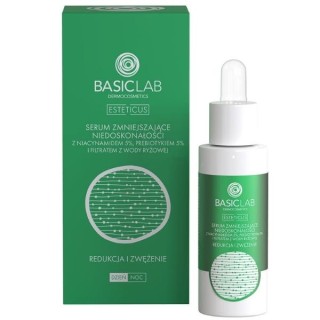 BasicLab Esteticus Serum gegen Hautunreinheiten mit Niacinamid 5 % Reduzierung und Verfeinerung 30 ml