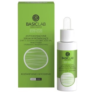 BasicLab Esteticus Antioxidatives Ausgleichendes Serum mit Vitamin C, aufhellend und beruhigend, 30 ml